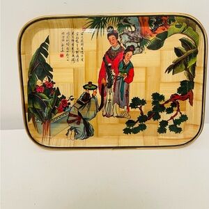 Vintage Geisha Tray